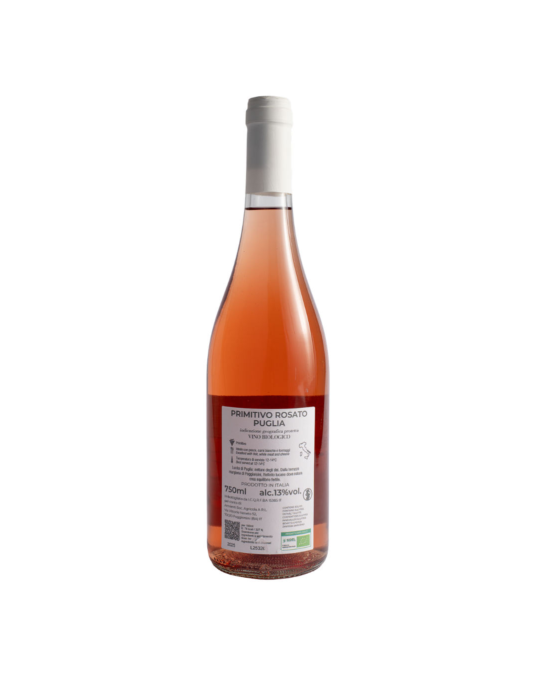 Vino Rosato Primitivo Puglia IGP Bio Lucea